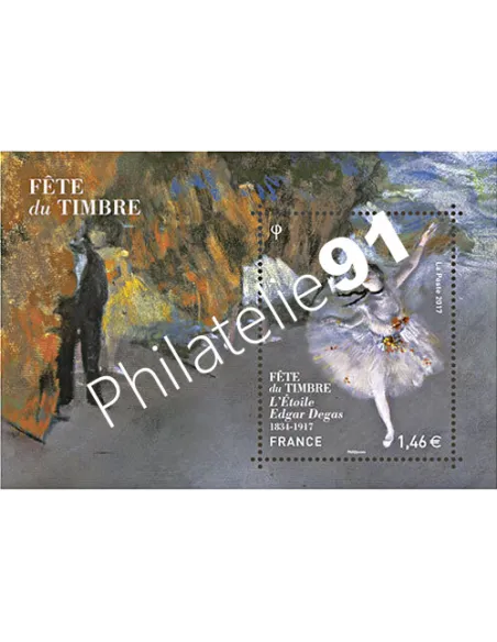 Feuille 5131, Fête du timbre Danse, L'Etoile,collection timbres France