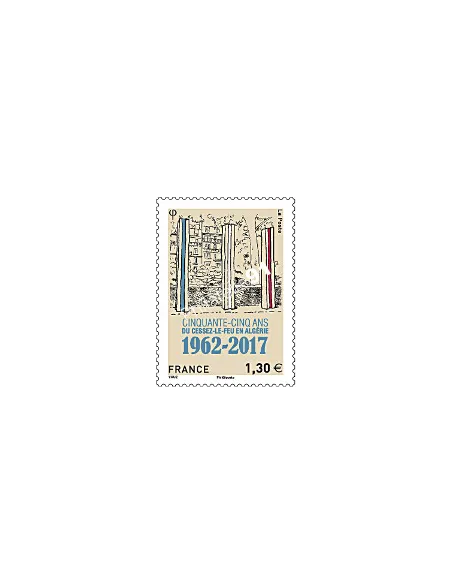 Timbre n° 5133, cessez-le-feu en Algérie, collection timbres France