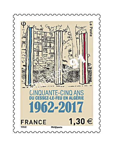 Timbre n° 5133, cessez-le-feu en Algérie, collection timbres France