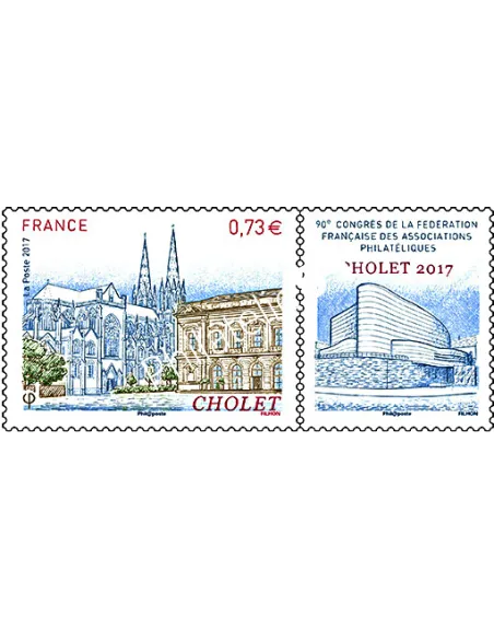 Timbre n° 5142, 90e Congrès de la FFAP à Cholet, collection timbres France