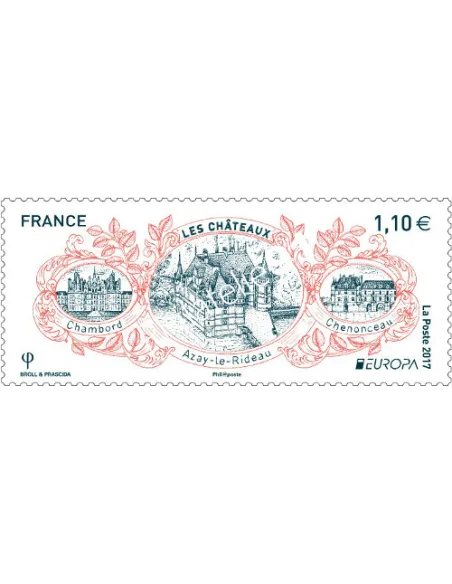 Timbre n° 5143, Europa, châteaux, collection timbres France