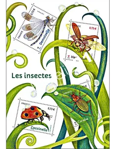 Feuille 5148, les insectes, collection timbres France