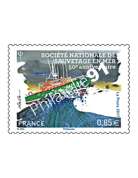 Timbre n° 5151, Société Nationale de Sauvetage en Mer, timbres France