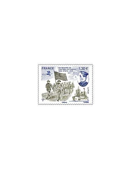 Timbre n° 5156, entrée en guerre ses Etats-Unis, timbres France