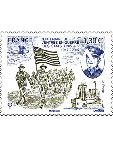 Timbre n° 5156, entrée en guerre ses Etats-Unis, timbres France