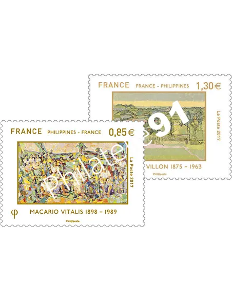 Timbre n° 5159, 5160, Emission commune France-Philippines, timbres France