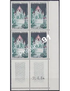 Coin daté sur Timbre n° 1392A, Collection timbres France