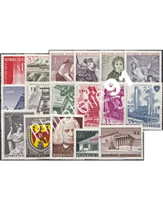 AUTRICHE, Année compléte 1961, collection timbres Europe