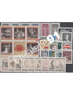 AUTRICHE, Année compléte 1969, collection timbres Europe