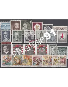 AUTRICHE, Année compléte 1968, collection timbres Europe