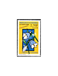 Timbre d'Andorre Français n° 530 - Thématiques: Flore