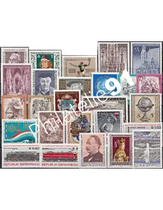 AUTRICHE, Année compléte 1977, collection timbres Europe