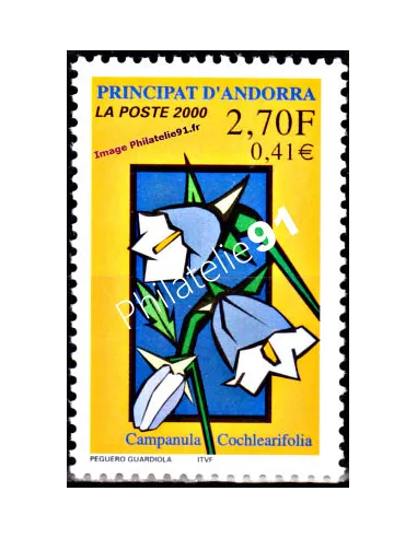 Timbre d'Andorre Français n° 530 - Thématiques: Flore