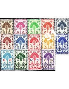 Timbres de Madagascar n°265 à 278, Série de Londres, timbres colonies
