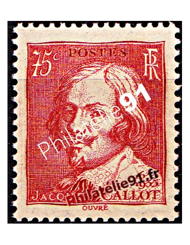 Timbre n° 306 - Graveur Jacques Callot, collection timbres de France