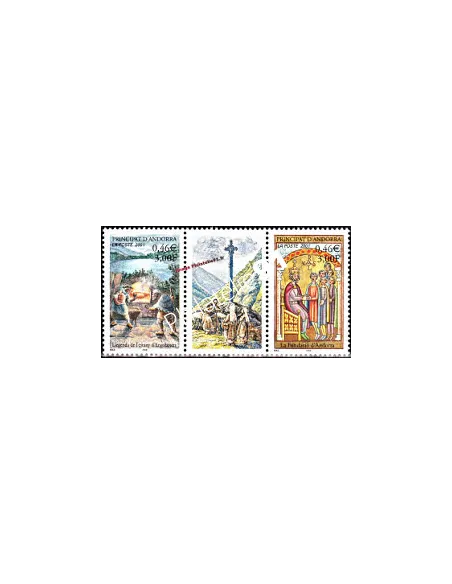 Timbres  d'Andorre Français n° 543 - 544