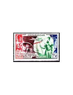 Timbre de Madagascar PA n° 72, U.P.U., timbres des colonies