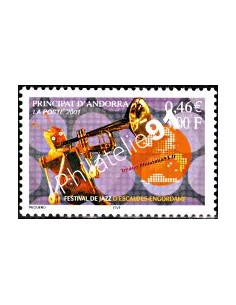 Timbre d'Andorre Français n° 550 - Thématique: Musique
