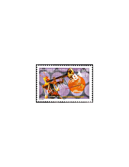 Timbre d'Andorre Français n° 550 - Thématique: Musique