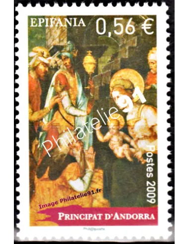 Timbre d'Andorre Français n° 680 - Thématique: Épiphanie