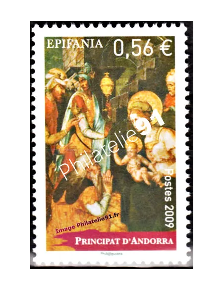 Timbre d'Andorre Français n° 680 - Thématique: Épiphanie