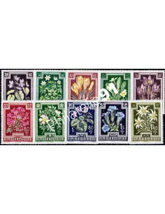AUTRICHE - n°  722 au 731 - Fleurs