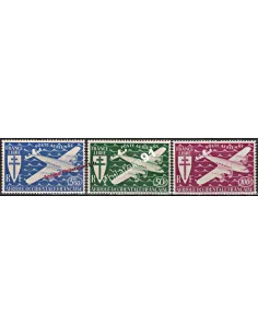 Timbres d'A.O.F. PA n° 1 à 3, Série de Londres, timbres des colonies