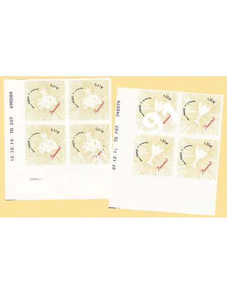 Coins datés,timbres adhésifs n° 939 à 940, collection timbres France