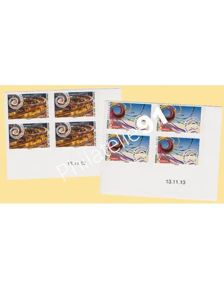 Coins datés adhésifs n° 932A et 933A, collection timbres France