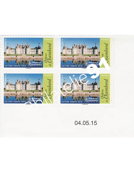 Coins datés adhésifs n° 1114A, collection timbres France