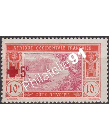 Timbre der Cote-d'Ivoire n° 58, Croix-Rouge, Timbres Colonies