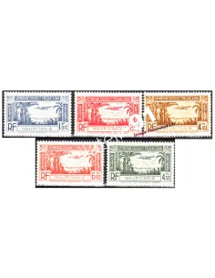 Timbres de Mauritanie n° PA 1 à 5, timbres des colonies françaises