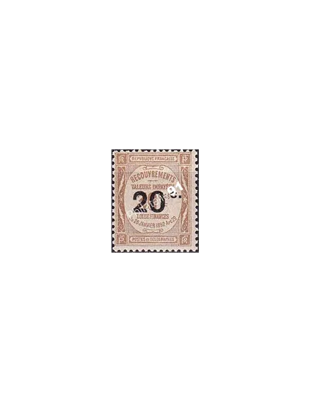 Timbre-taxe n°   49 ** - Timbre de recouvrements surchargé (250423-20)