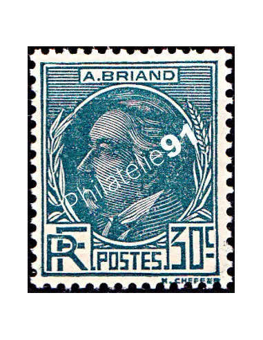 Timbre de France n° 291, Aristide Briand, collection timbres de France