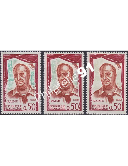 Variété sur n° 1304, Collection timbres France