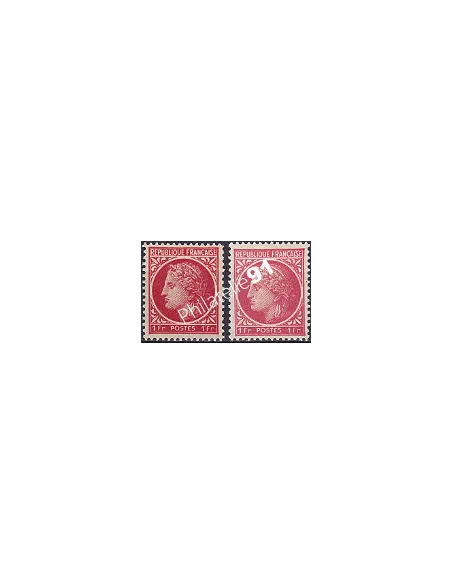 Variété sur timbre  n° 676, Collection timbres France
