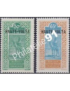 Timbres de Haute-Volta n° 41 à 42, collection timbres Colonies.