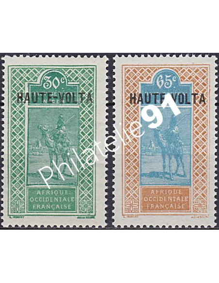 Timbres de Haute-Volta n° 41 à 42, collection timbres Colonies.