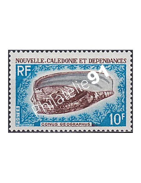 NOUVELLE CALEDONIE, n° 354, coqillage, collection timbres Dom-Tom