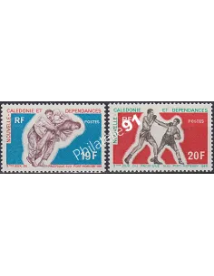 NOUVELLE CALEDONIE, n° 361 à 362, sports, collection timbres Dom-Tom
