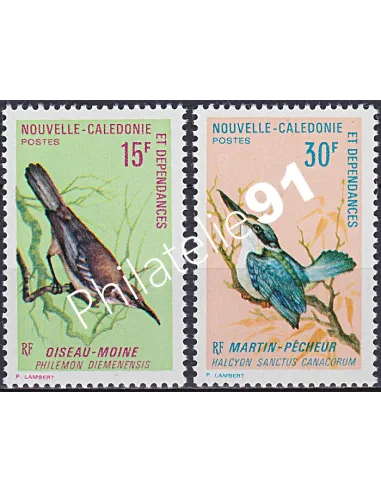NOUVELLE CALEDONIE, n° 364 à 365, oiseaux, collection timbres Dom-Tom