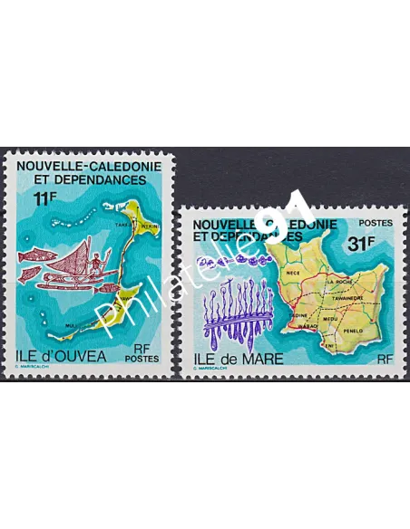 NOUVELLE CALEDONIE, n° 426 à 427, collection timbres Dom-Tom