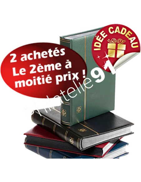 Classeurs à bandes PREMIUM Cuir, matériel philatélique