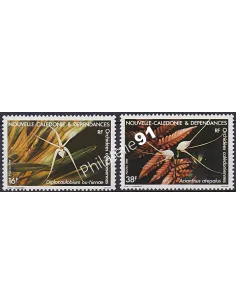 NOUVELLE CALEDONIE, n°488 à 489, Orchidées, collection timbres Dom-Tom