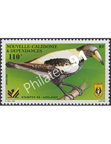 NOUVELLE CALEDONIE, n° 523, oiseau, collection timbres Dom-Tom