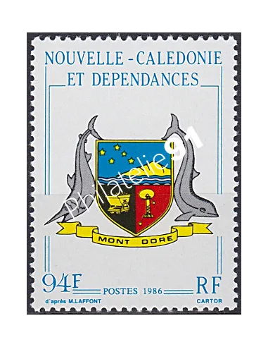 NOUVELLE CALEDONIE, n° 524, Armoiries, collection timbres Dom-Tom