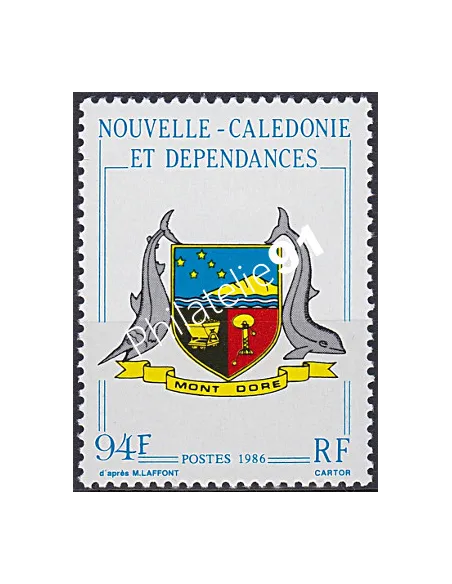 NOUVELLE CALEDONIE, n° 524, Armoiries, collection timbres Dom-Tom