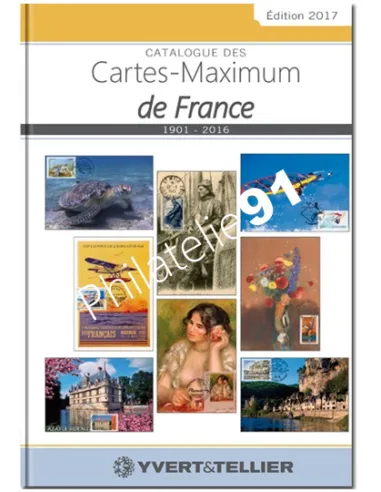 Catalogue des cartes maximum de France 2017, bibliothèque philatélique
