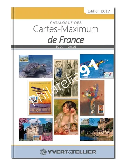 Catalogue des cartes maximum de France 2017, bibliothèque philatélique