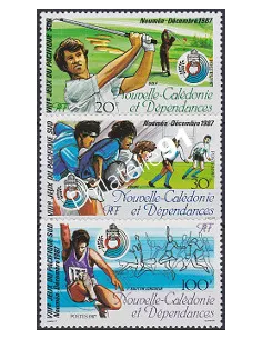 NOUVELLE CALEDONIE, n° 546 à 548, sports, collection timbres Dom-Tom
